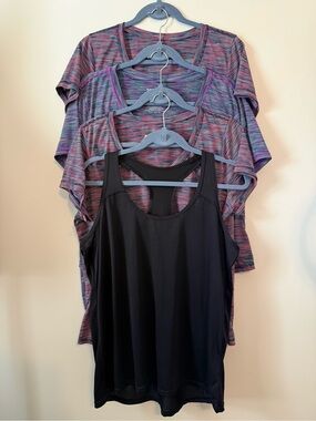 Xersion Women’s Performance Workout Tees & Tank, Lot of 4